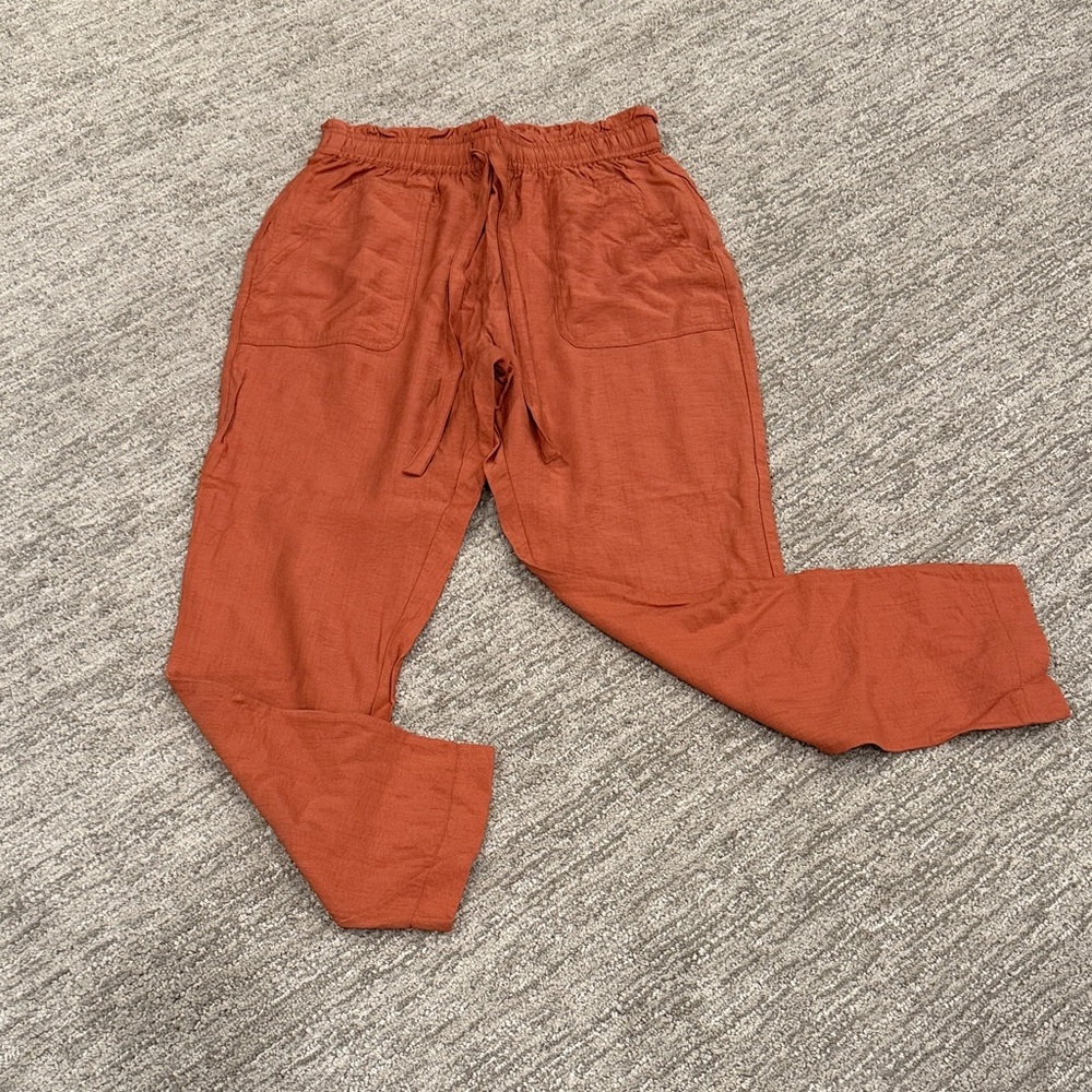 Women's Rust Wide Leg Pants
